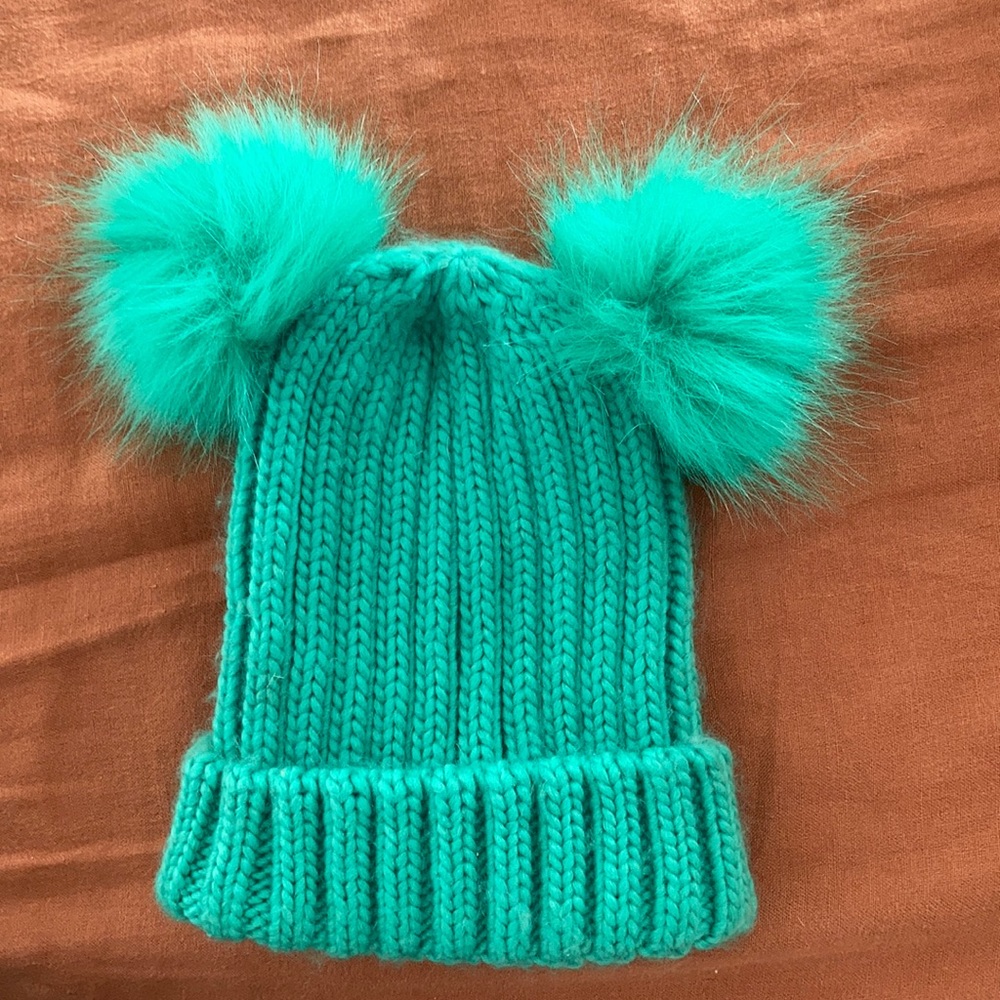 Target kids green grinch chunky knit beanie